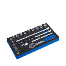 Gedore WE 3x6 Socket wrench set 3/8